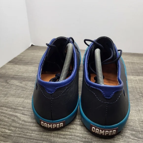 Camper Men's Pursuit Sneakers – Black Leather, EU 44 / US 11 - Picture 5 of 11